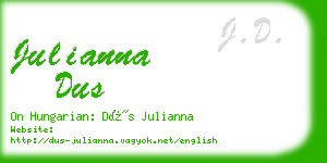 julianna dus business card